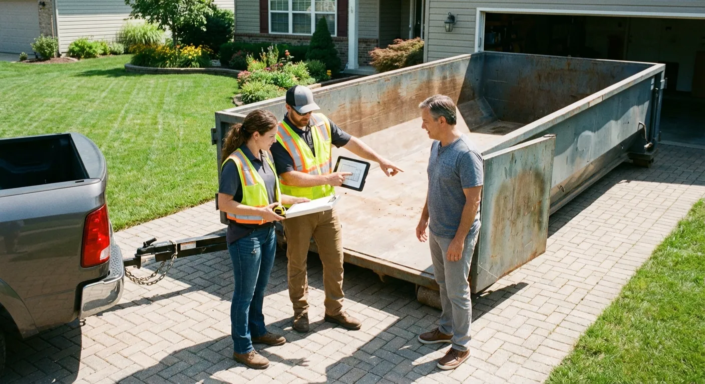 10 Yard Dumpster Rental Process in Chandler, AZ