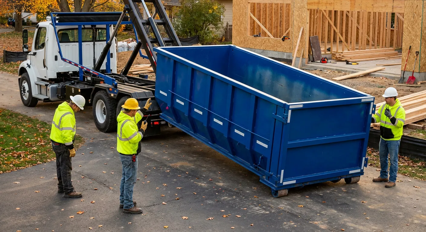 Construction dumpster delivery and waste management in Chandler, AZ